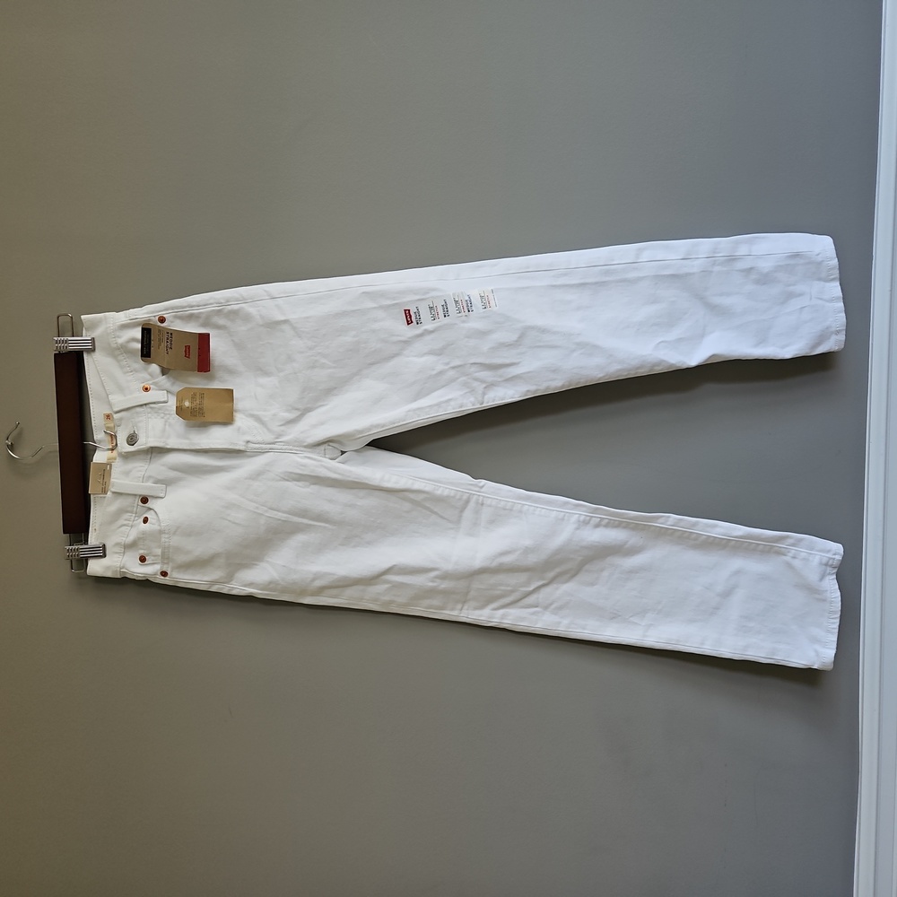 Levi's White Boot Cut Jeans